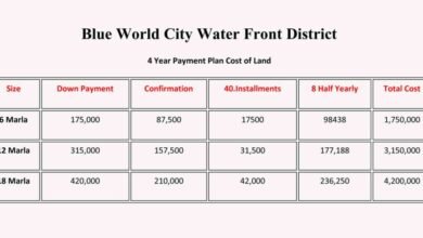 Payment Plans and Financing Options for Blue World City Plots